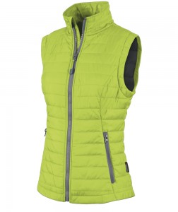 Charles River Apparel 5535 Women's Radius Quilted Vest Lime Grey