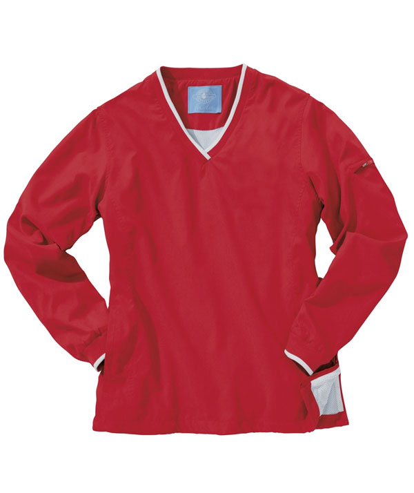 Charles River Apparel 5744 Womens Legend Windshirt Red/White