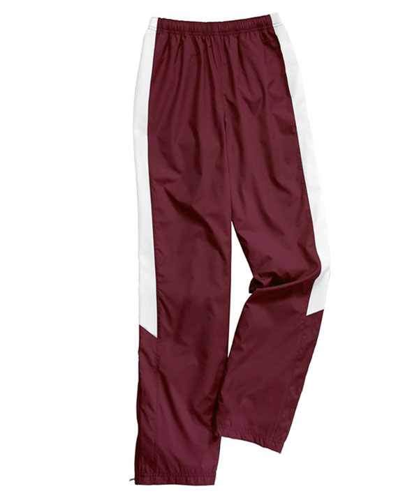 Charles River Apparel 5958 Womens TeamPro Athletic Pants Maroon White