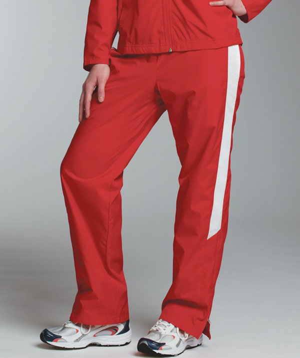 Charles River Apparel 5958 Womens TeamPro Athletic Pants Red White