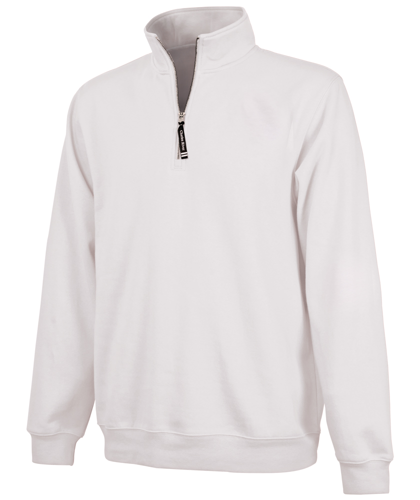 Charles River Apparel Style 9359 Crosswind Quarter Zip Sweatshirt White