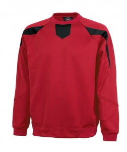 Charles River Apparel 9489 Men's Zone Pullover Warmup Top - Red/Black