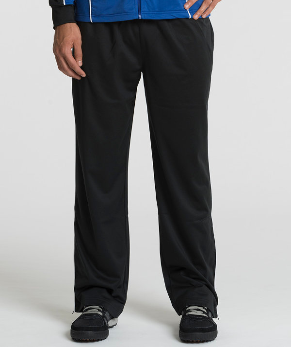 Charles River Apparel 9661 Men's Rev Polyester Athletic Pants - Black