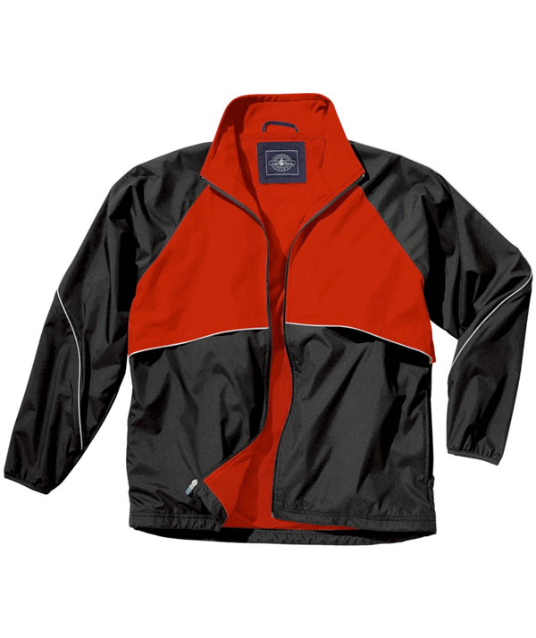 Charles River Apparel 9672 Men's Rival Jacket - Black/Red