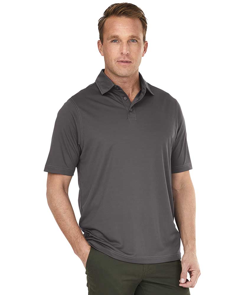 Charles River Apparel Men’s Wellesley Polo Shirt Charcoal