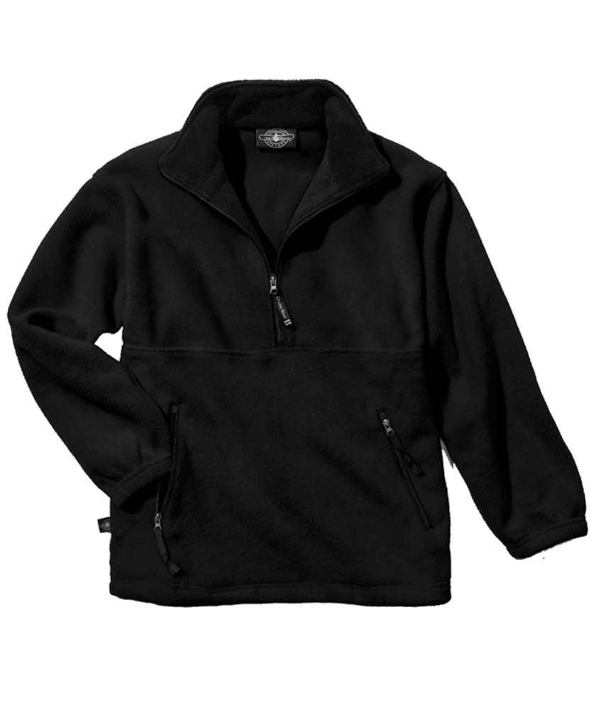Charles River Apparel Style 8501 Youth Adirondack Fleece Pullover - Black