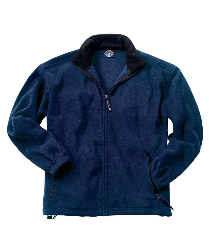 Charles River Apparel Style 8502 Youth Voyager Fleece Jacket - Navy/Black