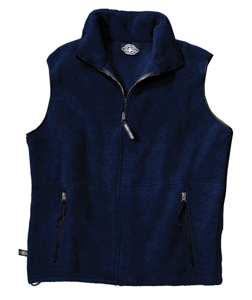Charles River Apparel Style 8503 Youth Ridgeline Fleece Vest – Navy/Black