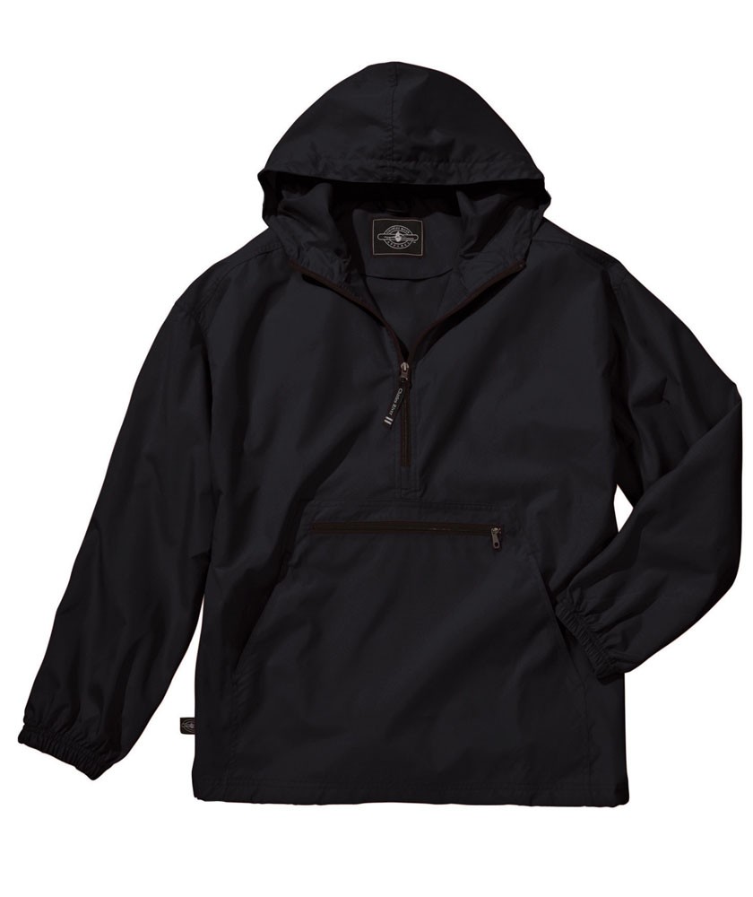 Charles River Apparel Style 8904 Youth Pack-N-Go Pullover – Black