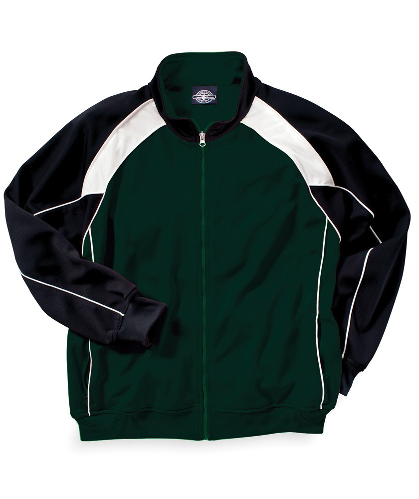 Charles River Apparel Style 8984 Boys’ Olympian Jacket – White/Black