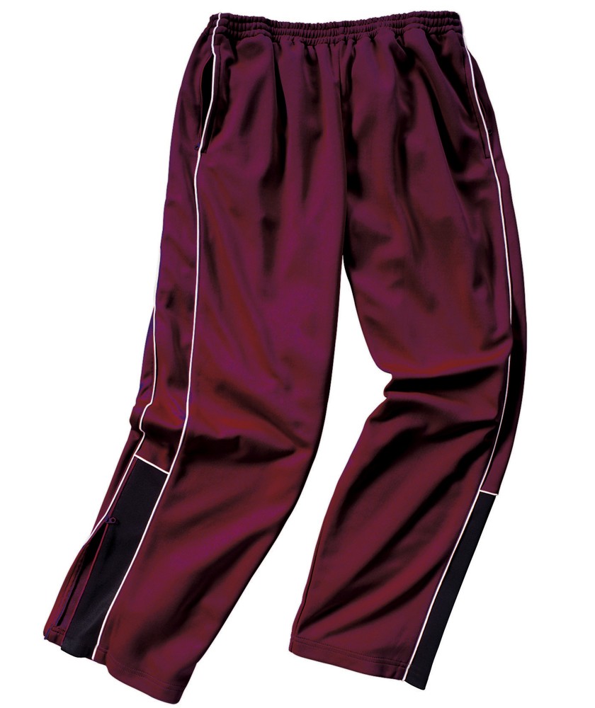 Charles River Apparel Style 8985 Boys' Olympian Pant - Maroon/White/Black