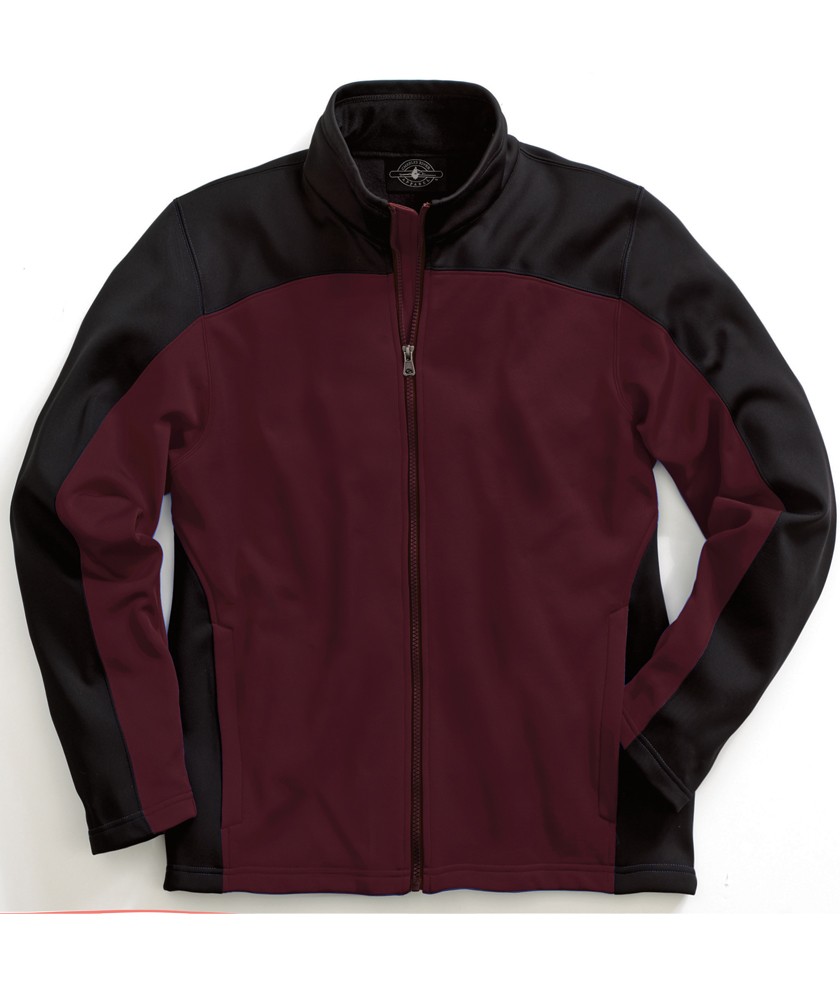 Charles River Apparel Style 9077 Men’s Hexsport Bonded Jacket – Maroon/Black