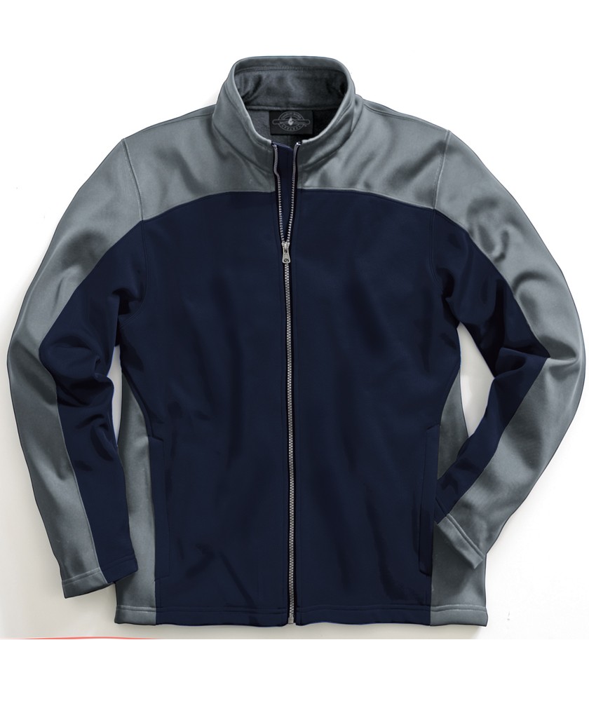 Charles River Apparel Style 9077 Men's Hexsport Bonded Jacket - Navy/Grey
