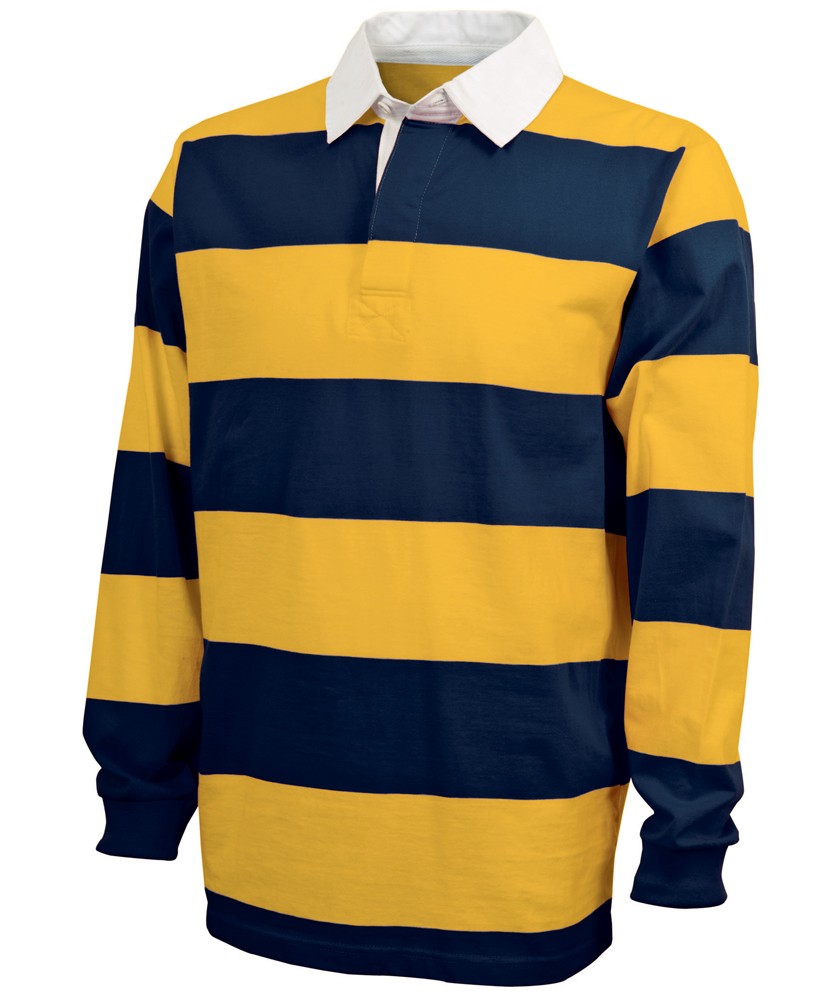 Charles River Apparel Style 9278 Classic Rugby Shirt - Navy/Gold