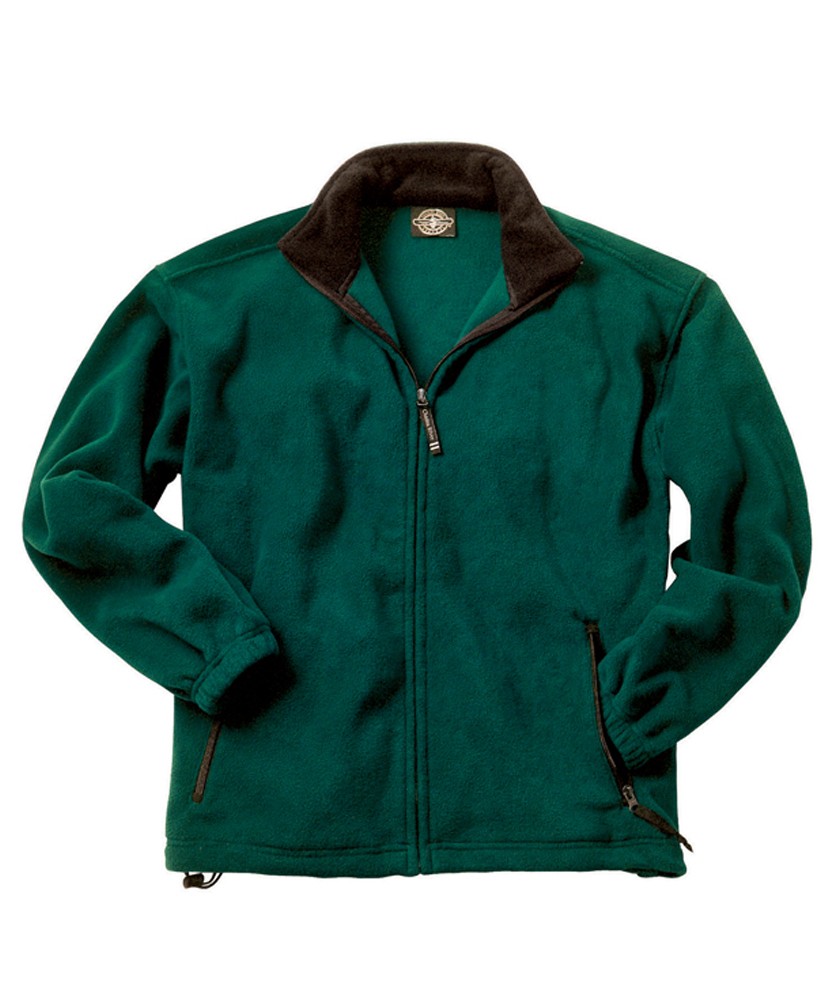 Charles River Apparel Style 9502 Men's Voyager Fleece Jacket - Forest/Black