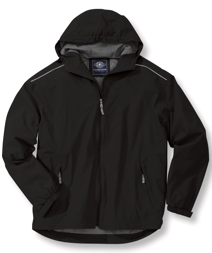 Charles River Apparel Style 9675 Nor’easter Rain Jacket – Black