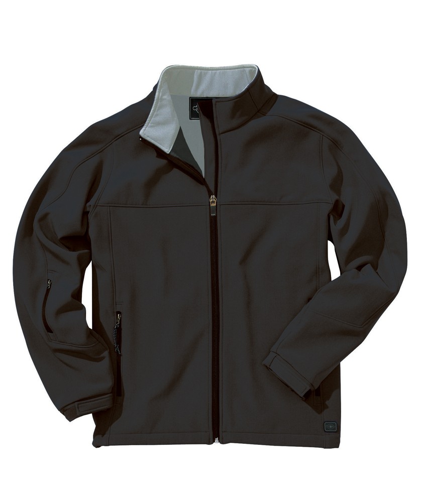 Charles River Apparel Style 9718 Men’s Soft Shell Jacket – Black/Vapor Grey