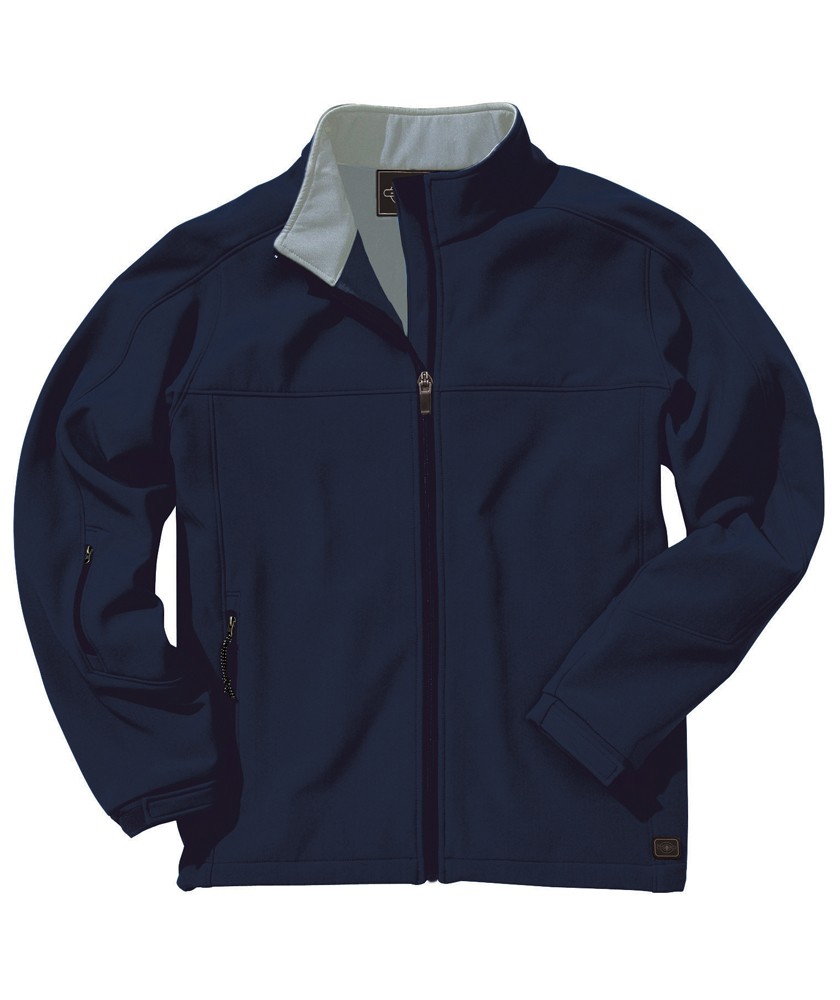 Charles River Apparel Style 9718 Men’s Soft Shell Jacket – Navy/Vapor Grey