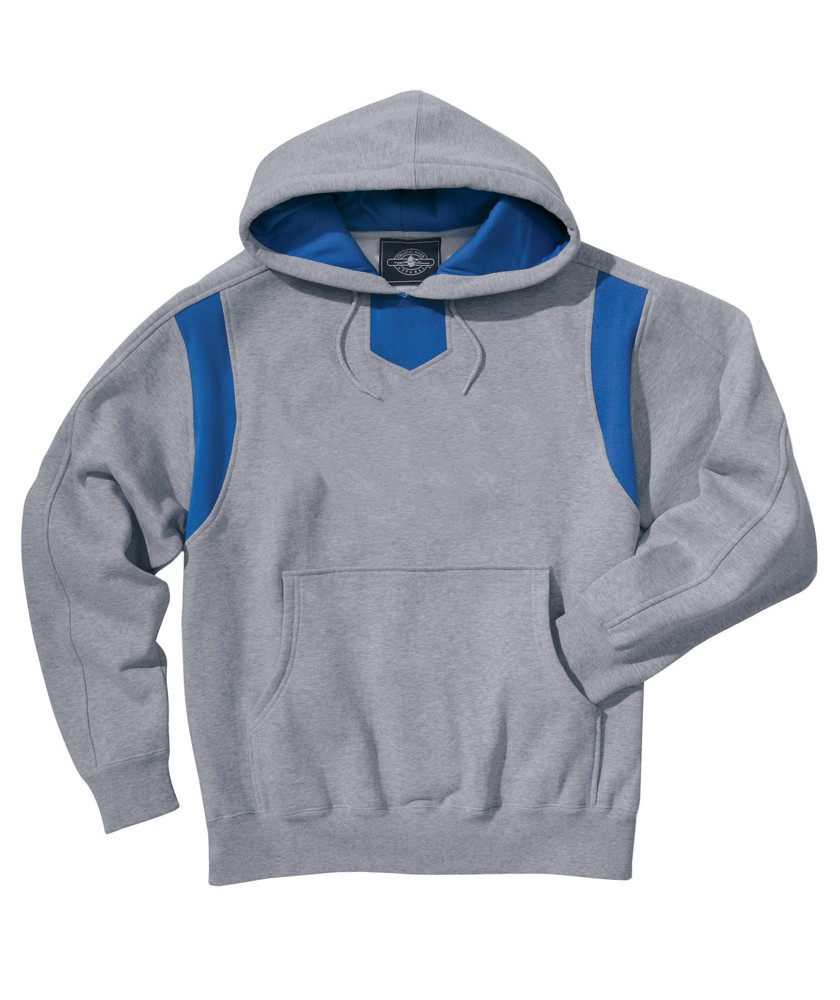 Charles River Apparel Style 9755 Spirit Logo Hooded Sweatshirt – Oxford/Royal