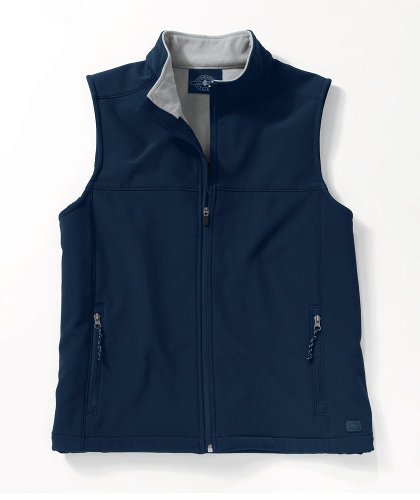 Charles River Apparel Style 9819 Men’s Soft Shell Vest – Navy/Vapor Grey