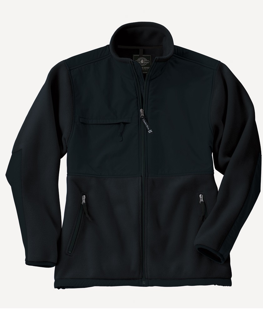 Charles River Apparel Style 9931 Men’s Evolux Fleece Jacket – Black/Black