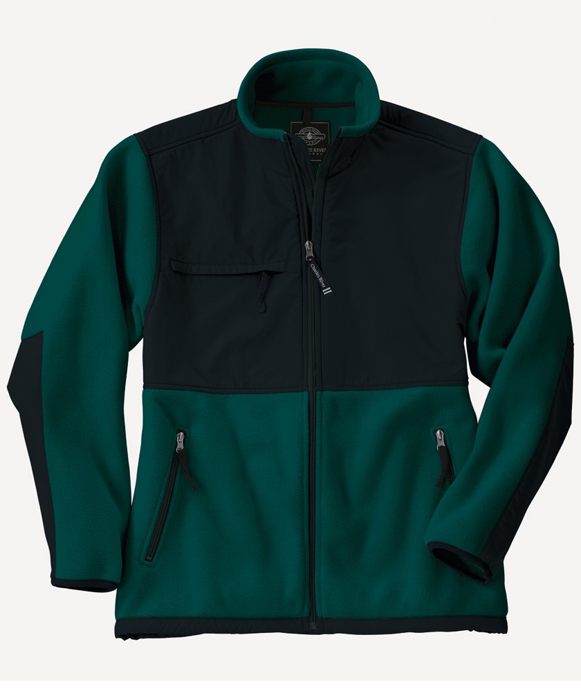 Charles River Apparel Style 9931 Men's Evolux Fleece Jacket - Forest/Black