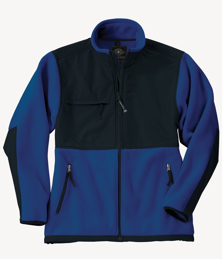 Charles River Apparel Style 9931 Men's Evolux Fleece Jacket - Royal/Black