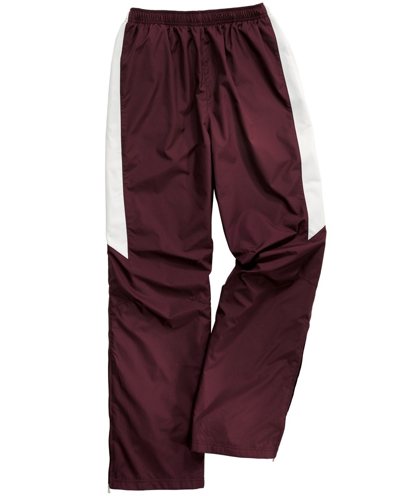 Charles River Apparel Style 9958 Men's TeamPro Pant - Maroon/White