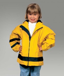 Charles River Apparel 6099 Toddler New Englander Rain Jacket - Yellow/Navy Model