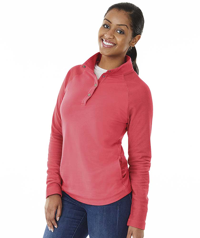 Charles River Apparel Women’s Falmouth Pullover 5826 Salmon