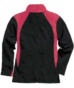 Charles River Apparel 5077 Women's Hexsport Bonded Athletic Jacket - Red/Black Back