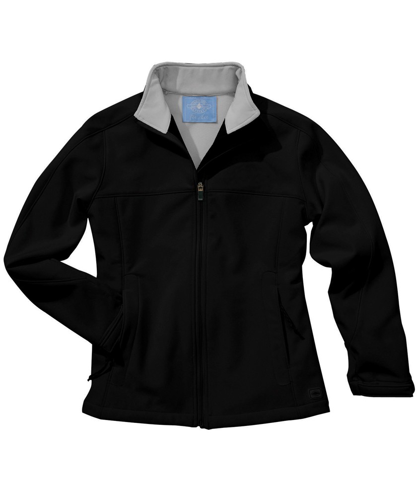 Charles River Apparel 5718 Women's Soft Shell Jacket - Black/Vapor Grey