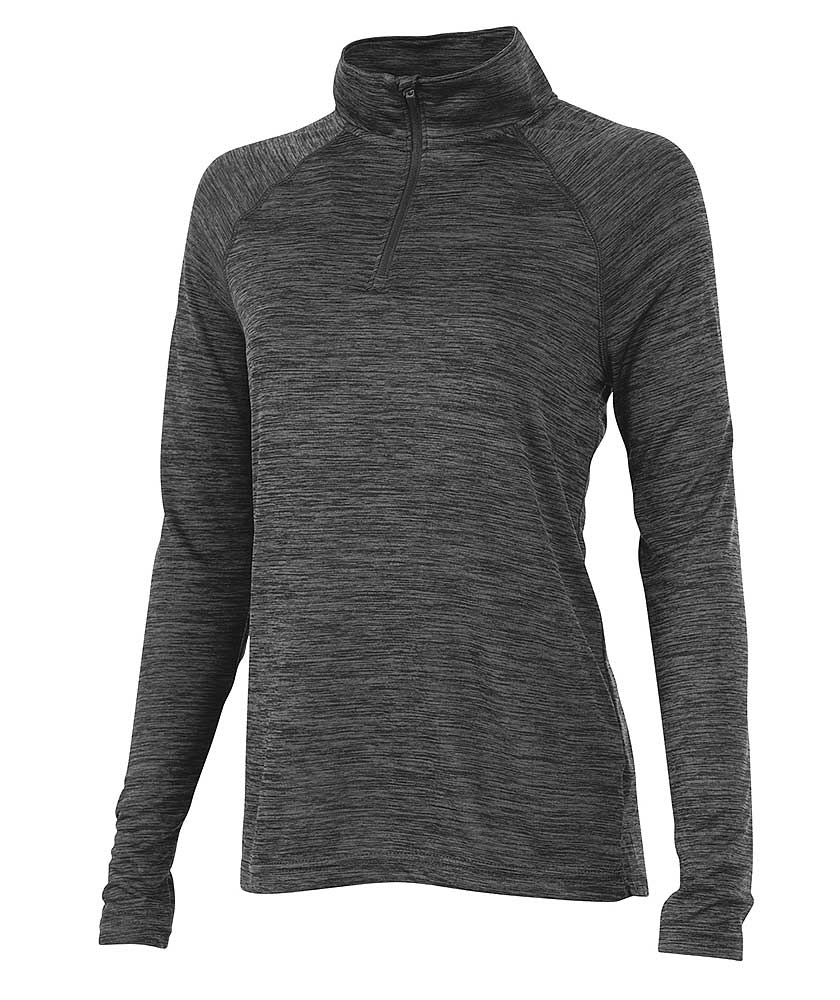 Charles River Apparel Women’s Space Dye Performance Pullover 5763 Black