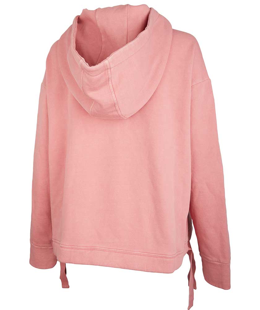 Crystal Pink Charles River Apparel Women’s Laconia Hooded Sweatshirt Back