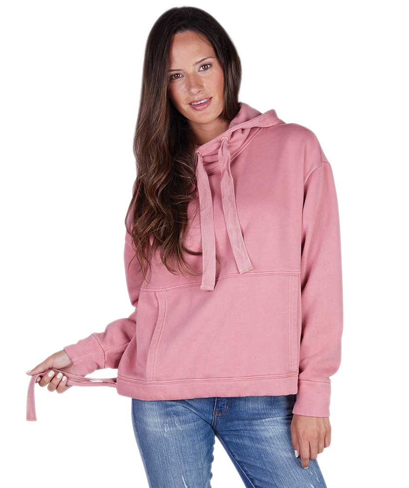Crystal Pink Charles River Apparel Women's Laconia Hooded Sweatshirt 5153