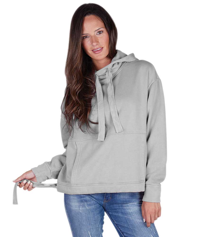 Light Grey Charles River Apparel Women’s Laconia Hooded Sweatshirt 5153