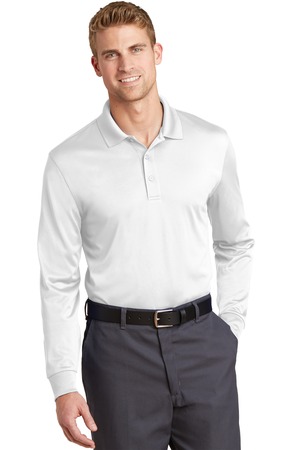 corner-stone-select-snag-proof-long-sleeve-polo-white-front