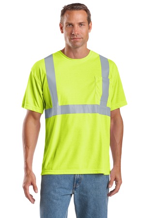 CornerStone – ANSI 107 Class 2 Safety T-Shirt Style CS401 Safety Yellow