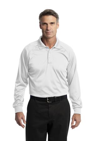 CornerStone - Select Long Sleeve Snag-Proof Tactical Polo Style CS410LS White