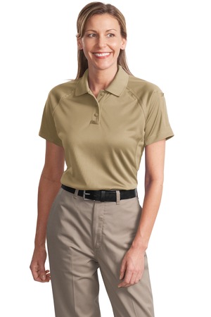 CornerStone – Ladies Select Snag-Proof Tactical Polo Style CS411 Tan