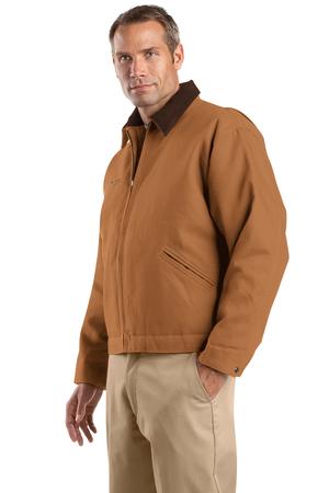 CornerStone – Duck Cloth Work Jacket Style J763 Duck Brown Angle