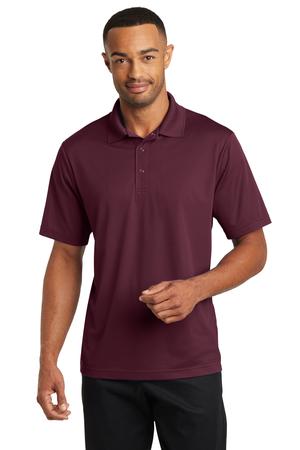 cornerstone-micropique-gripper-polo-t-shirts-maroon-front