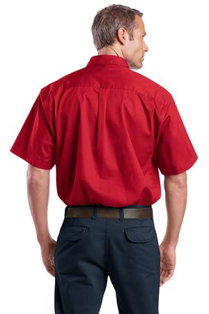 CornerStone - Short Sleeve SuperPro Twill Shirt Style SP18 Red Back