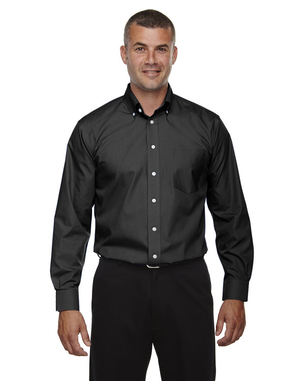 devon-&-jones-mens-tall-crown-collection™-solid-long-sleeve-broadcloth-black