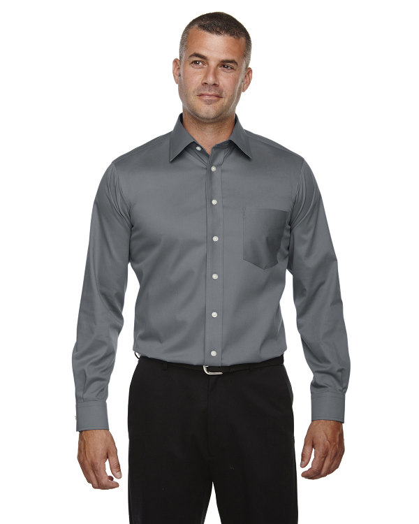 devon-&-jones-mens-tall-crown-collection™-solid-long-sleeve-stretch-twill-graphite