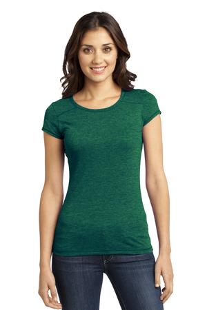 District – Juniors Gravel 50/50 Girly Crew Tee Style DT2400 Green