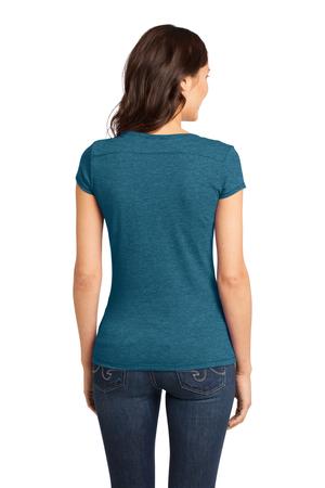 District – Juniors Gravel 50/50 Girly Crew Tee Style DT2400 Turquoise Back