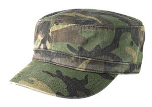 District - Distressed Military Hat Style DT605 Camo