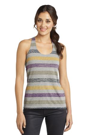 District – Juniors Reverse Striped Scrunched Back Tank Style DT229 2