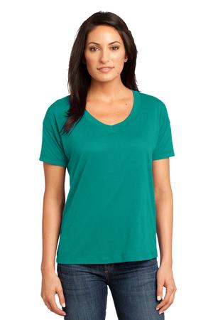 District Made – Ladies Modal Blend Relaxed V-Neck Tee Style DM480 4